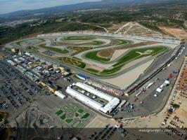 Vue aérienne du circuit de Valencia