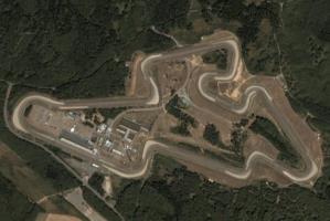 Vue aérienne du circuit de Brno