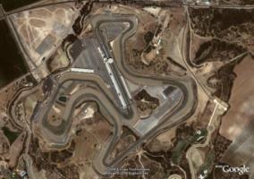 Vue aérienne de circuit de Jerez
